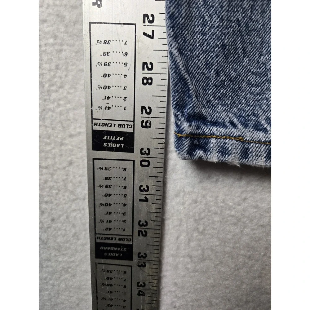 Levis 550 Mens Jeans Size 31 x32 Relaxed Fit Tapered Legs Orange Tab Cotton Blue